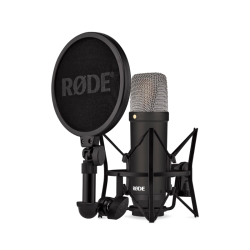 RoDE NT1 Signature Series Large-diaphragm Condenser Microphone with Shock Mount, Pop Filter and XLR Cable for Music Production, Vocal Recording, Streaming and Podcasting RoDE NT1 Signature Series Large-diaphragm Condenser Microphone with Shock Mount, Pop Filter and XLR Cable for Music Production, Vocal Recording, Streaming and Podcasting